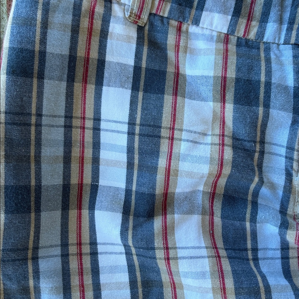 Polo by Ralph Lauren Co Sz 8 Womens Vintage Madras Blue Plaid Shorts - Picture 3 of 6